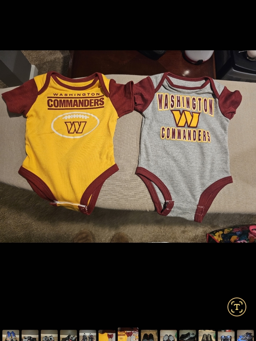 Infant One-Piece Washington Commanders Bodysuit (2-pack) –
